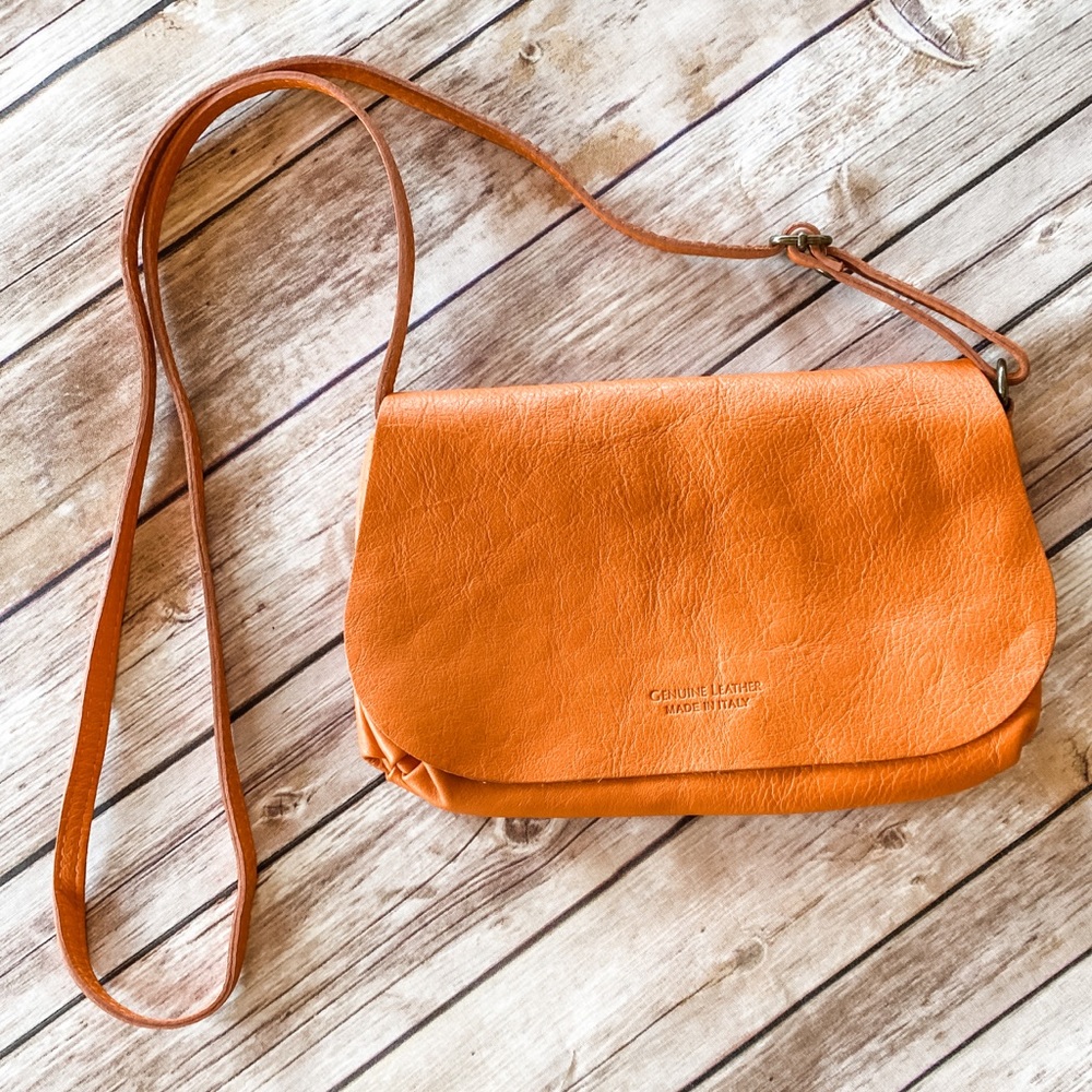 🟠Italian Leather Crossbody Bag🟠